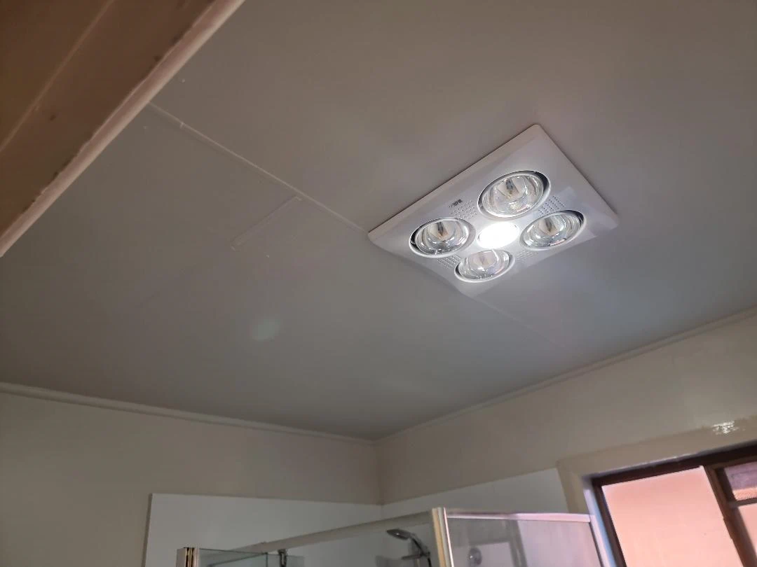 Square ceiling light fixture with six LED spots