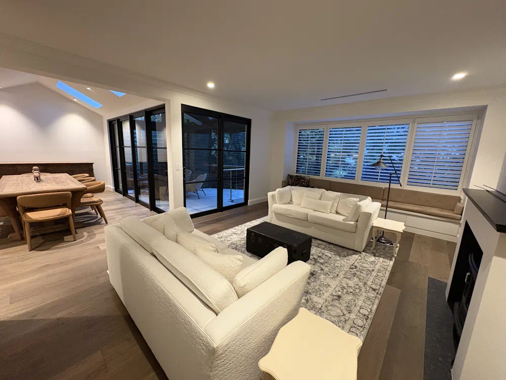 Modern Australian living room with natural light