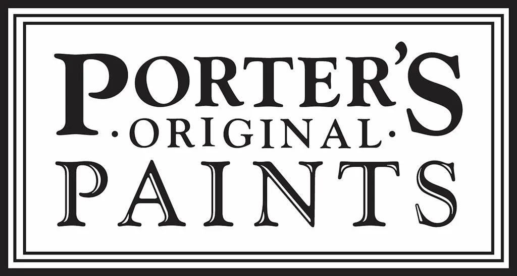 Porter's Original Paints logo in black and white